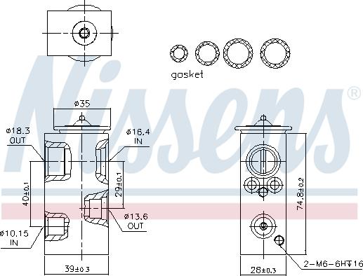 Nissens 999345 - Expansion Valve, air conditioning onlydrive.pro