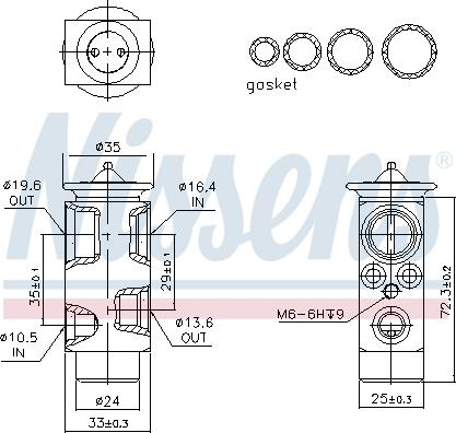 Nissens 999348 - Expansion Valve, air conditioning onlydrive.pro