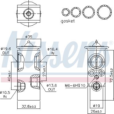 Nissens 999355 - Expansion Valve, air conditioning onlydrive.pro