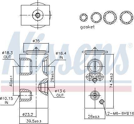 Nissens 999351 - Expansion Valve, air conditioning onlydrive.pro