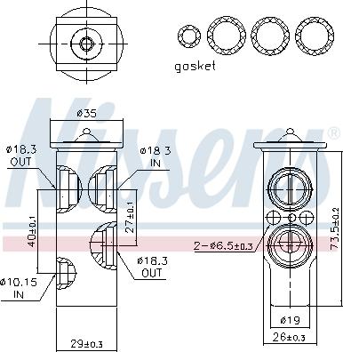 Nissens 999353 - Expansion Valve, air conditioning onlydrive.pro