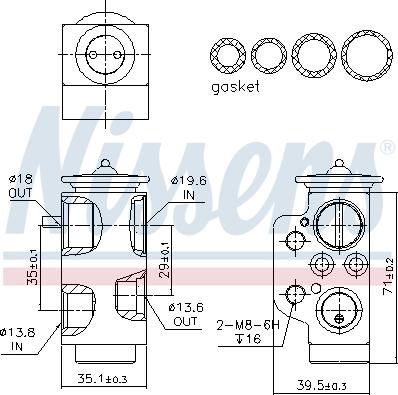 Nissens 999319 - Expansion Valve, air conditioning onlydrive.pro