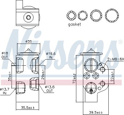 Nissens 999314 - Expansion Valve, air conditioning onlydrive.pro