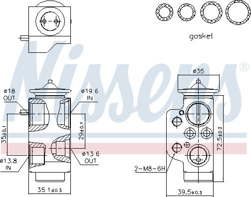 Nissens 999318 - Expansion Valve, air conditioning onlydrive.pro