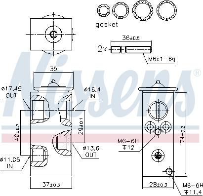 Nissens 999293 - Расширительный клапан, кондиционер onlydrive.pro