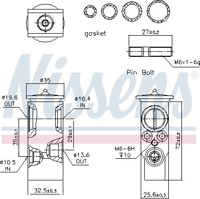 Nissens 999297 - Expansion Valve, air conditioning onlydrive.pro