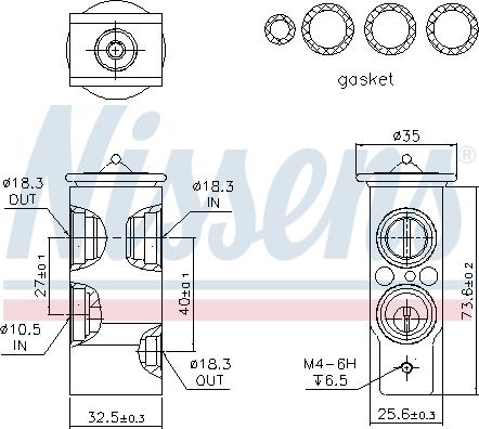 Nissens 999249 - Expansion Valve, air conditioning onlydrive.pro