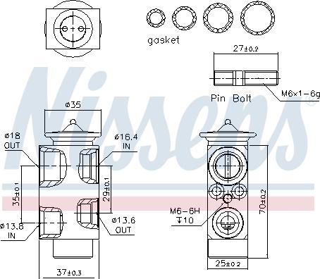 Nissens 999251 - Expansion Valve, air conditioning onlydrive.pro