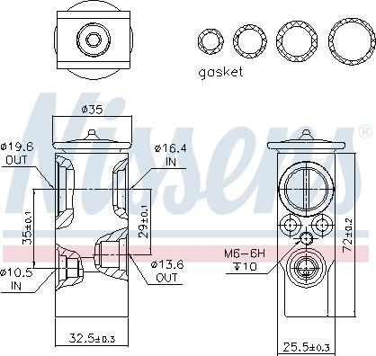 Nissens 999289 - Expansion Valve, air conditioning onlydrive.pro