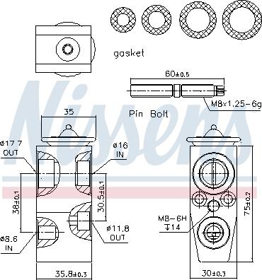 Nissens 999285 - Expansion Valve, air conditioning onlydrive.pro