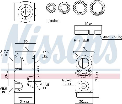 Nissens 999286 - Expansion Valve, air conditioning onlydrive.pro