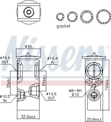 Nissens 999288 - Paisuntaventtiili, ilmastointilaite onlydrive.pro