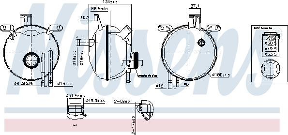 Nissens 996158 - Expansion Tank, coolant onlydrive.pro