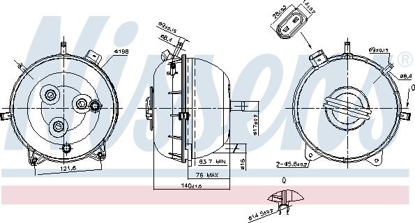 Nissens 996134 - Expansion Tank, coolant onlydrive.pro