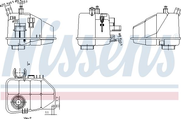 Nissens 996264 - Nestesäiliö, jäähdytysneste onlydrive.pro