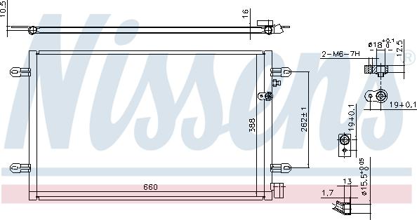 Nissens 94695 - Condenser, air conditioning onlydrive.pro