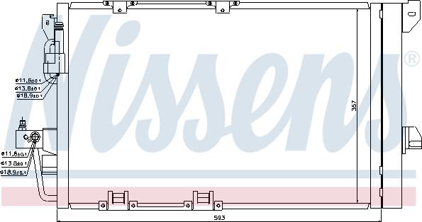 Nissens 94650 - Condenser, air conditioning onlydrive.pro