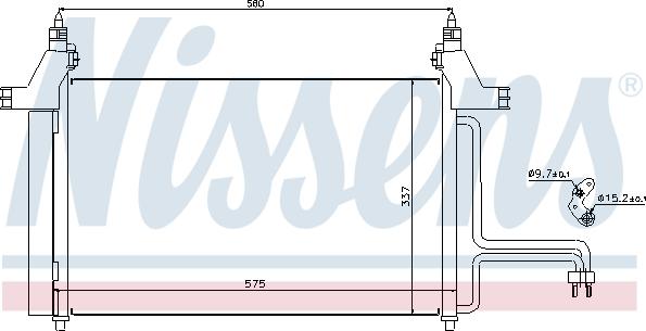 Nissens 94610 - Конденсатор кондиционера onlydrive.pro