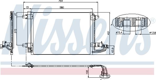 Nissens 94684 - Condenser, air conditioning onlydrive.pro