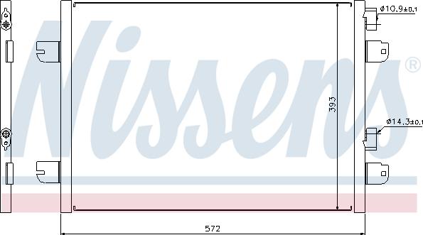 Nissens 94673 - Condenser, air conditioning onlydrive.pro