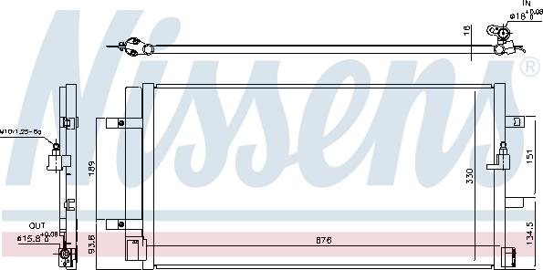 Nissens 940453 - Конденсатор кондиционера onlydrive.pro