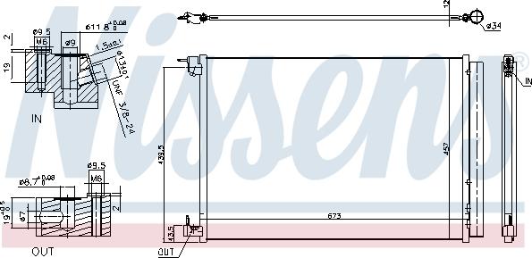 Nissens 940519 - Kondensatorius, oro kondicionierius onlydrive.pro