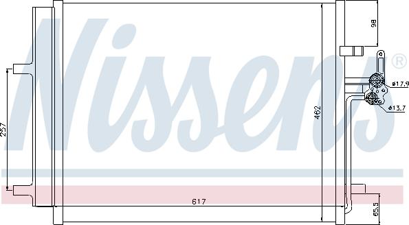 Nissens 940043 - Condenser, air conditioning onlydrive.pro