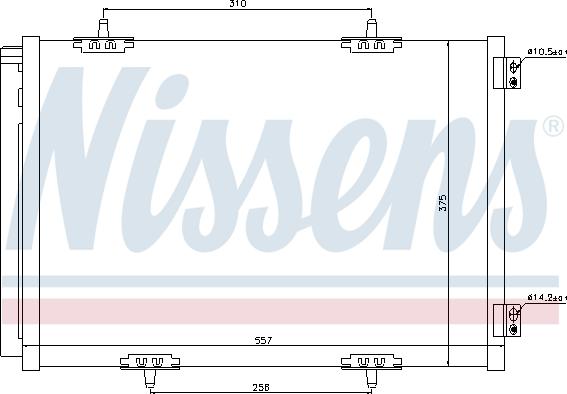 Nissens 940055 - Condenser, air conditioning onlydrive.pro