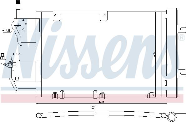 Nissens 940052 - Lauhdutin, ilmastointilaite onlydrive.pro