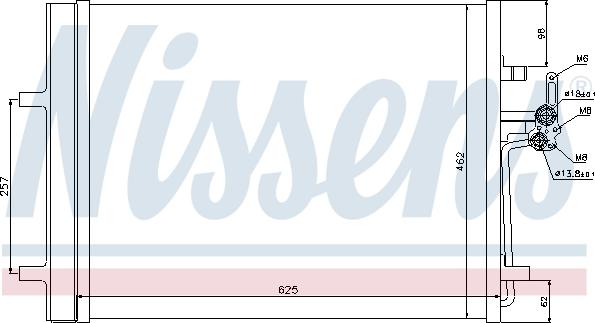 Nissens 940088 - Kondensators, Gaisa kond. sistēma onlydrive.pro