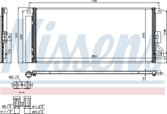 Nissens 940390 - Lauhdutin, ilmastointilaite onlydrive.pro