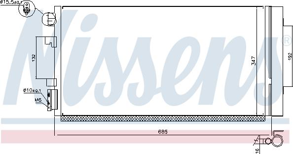 Nissens 940259 - Condenser, air conditioning onlydrive.pro