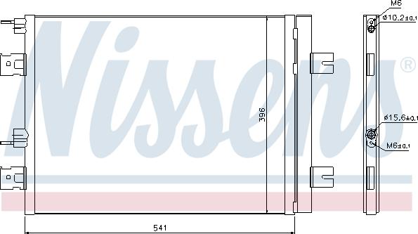 Nissens 940262 - Kondensators, Gaisa kond. sistēma onlydrive.pro