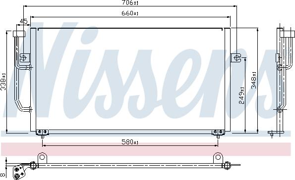 Nissens 94306 - Конденсатор кондиционера onlydrive.pro