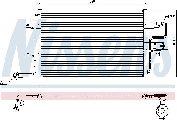 Nissens 94310 - Condenser, air conditioning onlydrive.pro