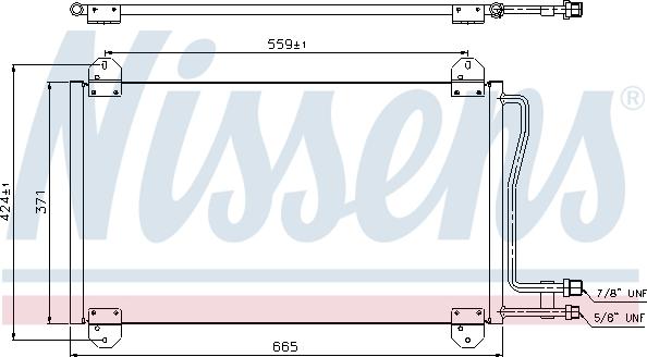 Nissens 94225 - Конденсатор кондиционера onlydrive.pro