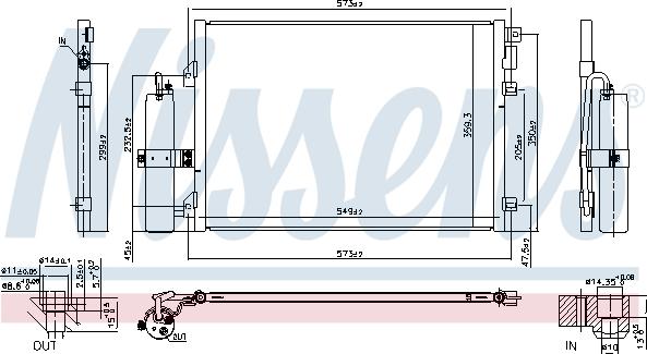 Nissens 94726 - Condenser, air conditioning onlydrive.pro