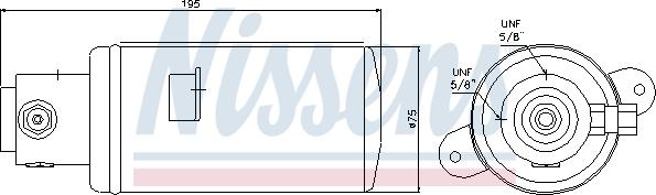 Nissens 95076 - Dryer, air conditioning onlydrive.pro