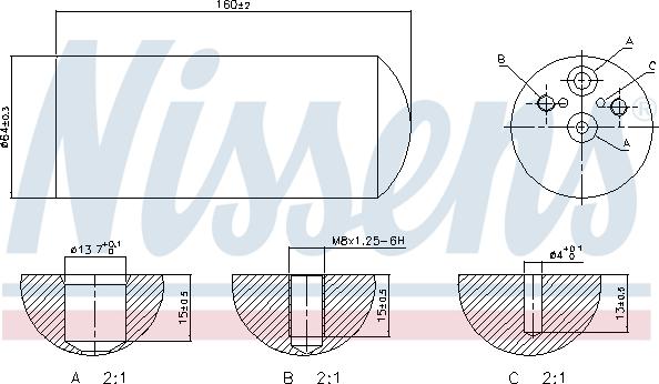 Nissens 95172 - Sausinātājs, Kondicionieris onlydrive.pro