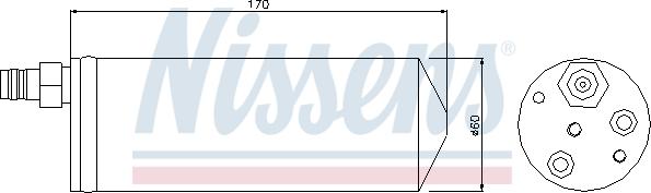 Nissens 95363 - Kuivain, ilmastointilaite onlydrive.pro