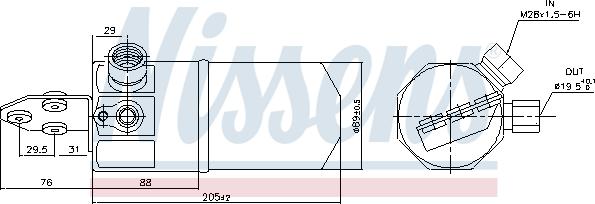 Nissens 95318 - Kuivain, ilmastointilaite onlydrive.pro