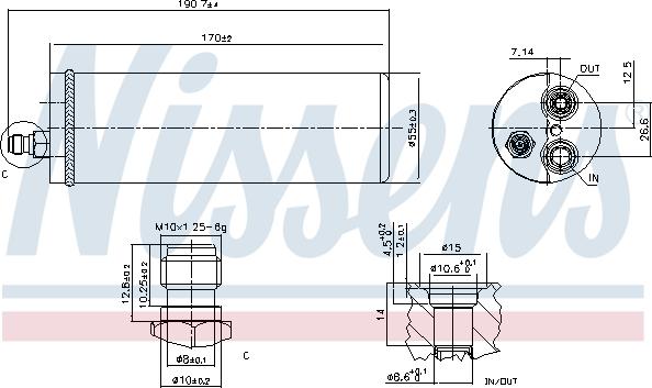 Nissens 95386 - Dryer, air conditioning onlydrive.pro