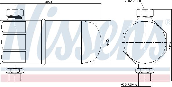 Nissens 95324 - Sausinātājs, Kondicionieris onlydrive.pro