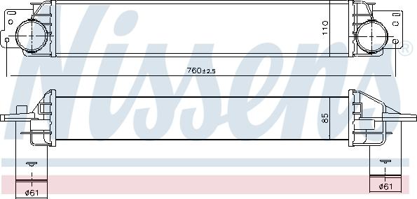 Nissens 96411 - Intercooler, charger onlydrive.pro