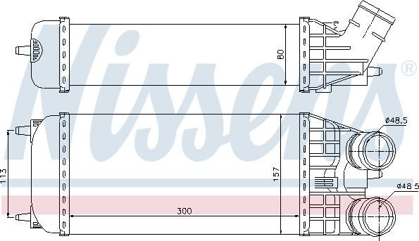 Nissens 96594 - Intercooler, charger onlydrive.pro