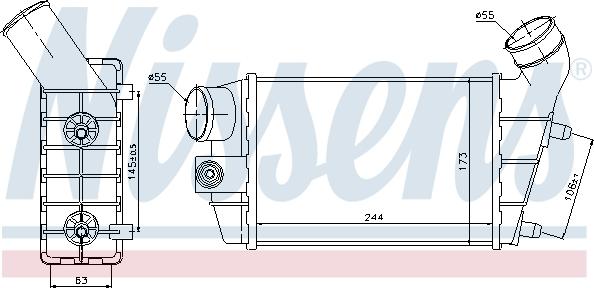 Nissens 96698 - Intercooler, charger onlydrive.pro