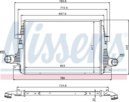 Nissens 96644 - Intercooler, charger onlydrive.pro