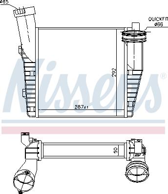 Nissens 96688 - Intercooler, charger onlydrive.pro