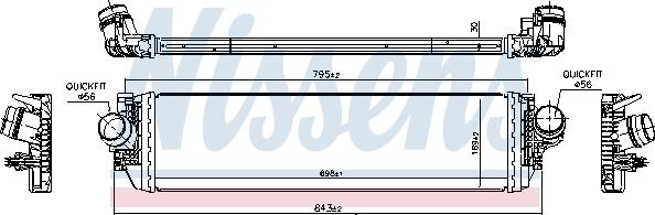 Nissens 961504 - Intercooler, charger onlydrive.pro