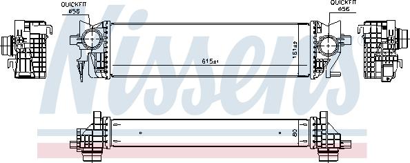 Nissens 96133 - Intercooler, charger onlydrive.pro